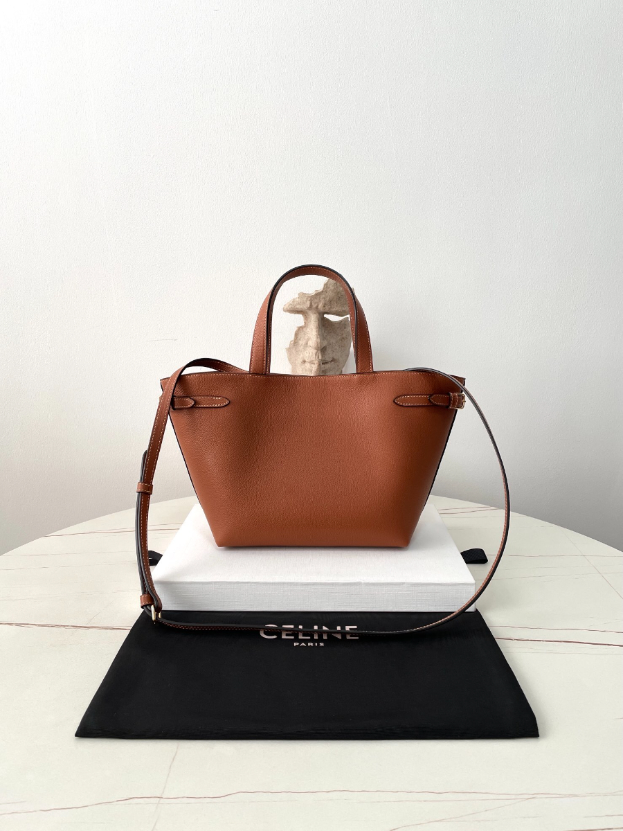 셀린느 미니 카바스 아나이스 퀴르 트리옹프 그레인드 카프스킨 탄 20.5199cm 11861304.jpg