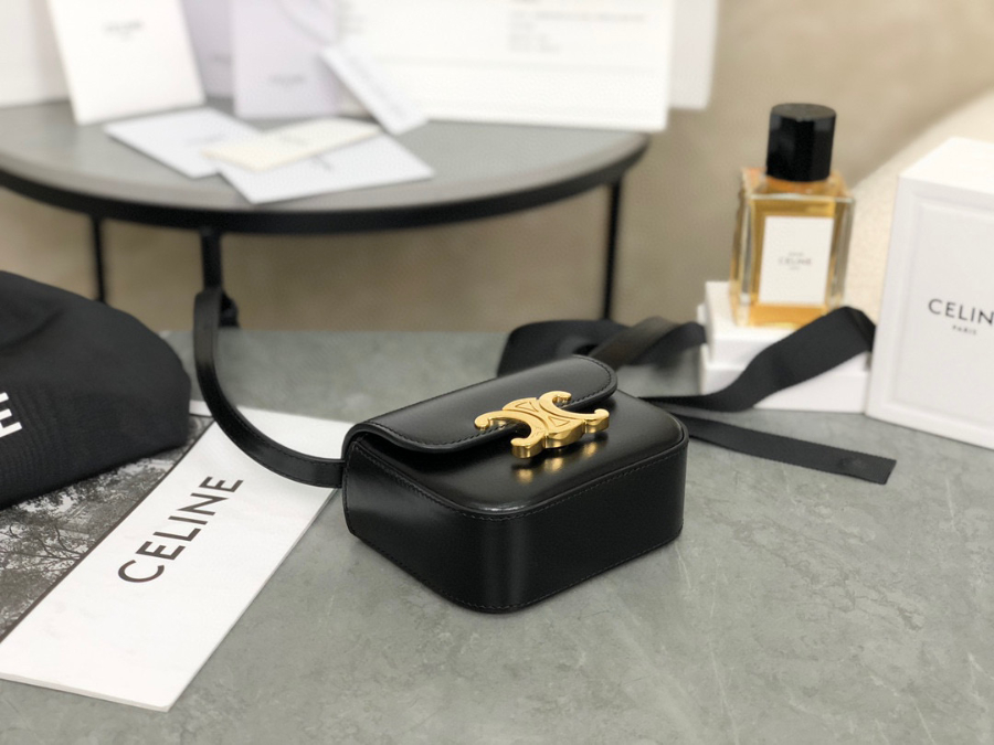 셀린느 미니 클로드 샤이니 카프스킨 블랙3.jpg