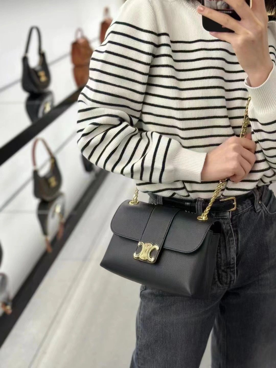 셀린느 빈 빅투아르 백 23.5148cm 116593 블랙 스몰01.jpg