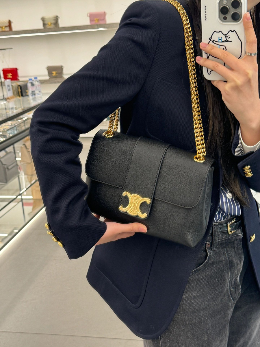 셀린느 빈 빅투아르 백 25158cm 115853 블랙 미디엄01.jpg