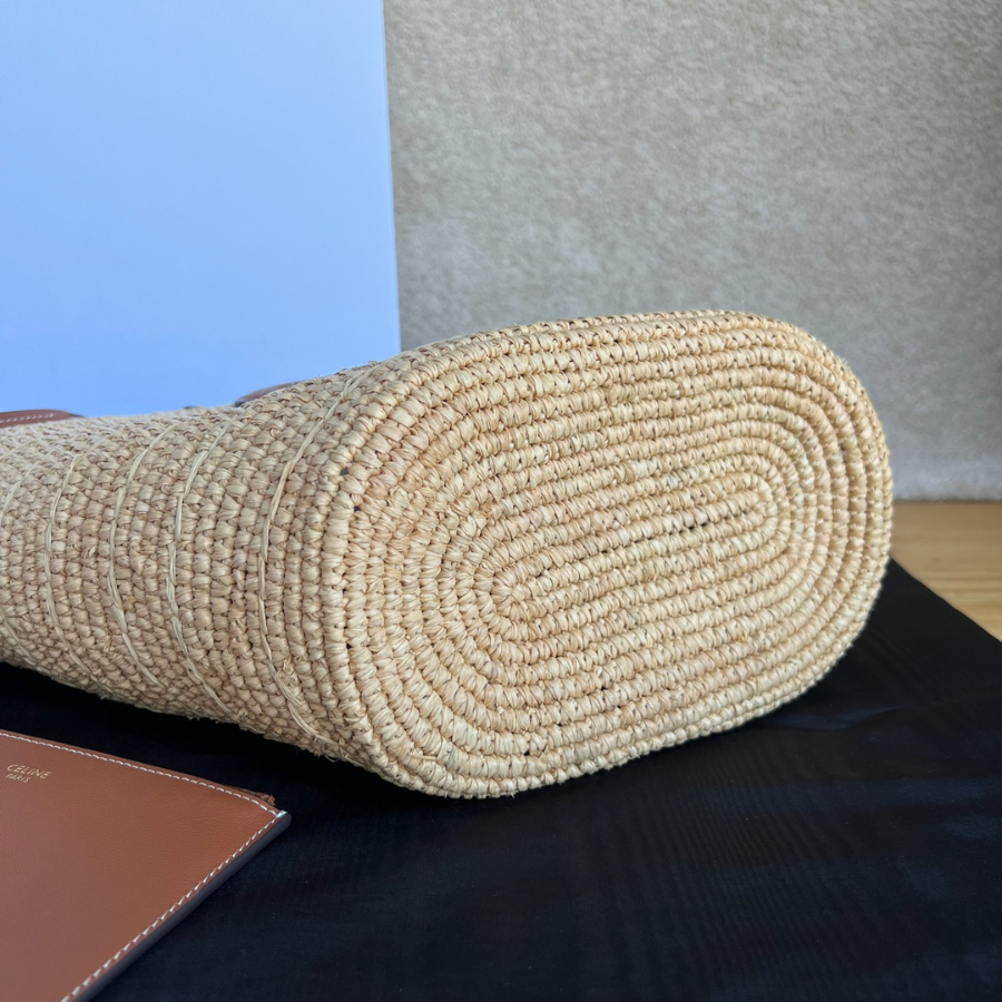 셀린느 서플 클래식 파니에 라피아 223014cm 브라운 로고4.jpg