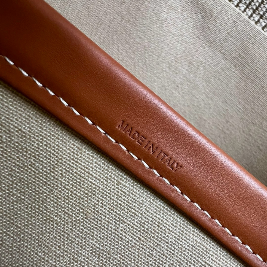 셀린느 스몰 카바스 타이스 스트라이프 텍스타일 베이지 2518.513cm8.jpg