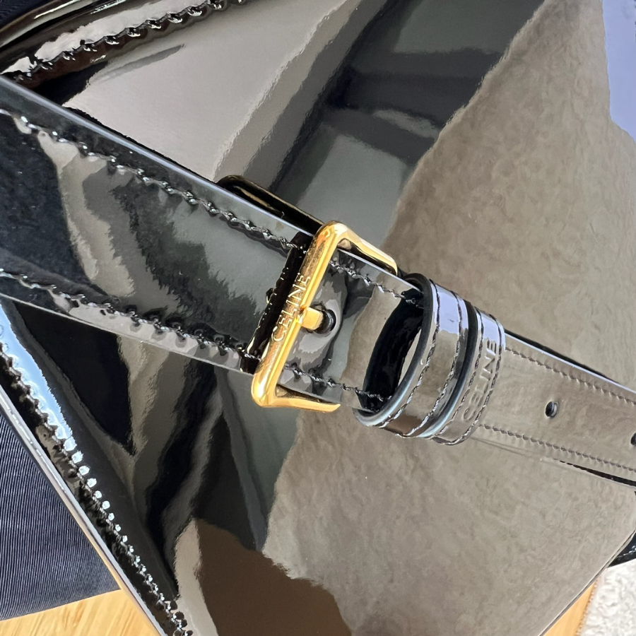 셀린느 에나멜 골드 로고 트리옹프백 미디엄 22.516.57.5cm7.jpg