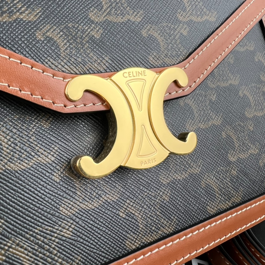 셀린느 엔벨로프 백 트리옹프 캔버스 카프스킨 탄 113322 22155cm5.jpg