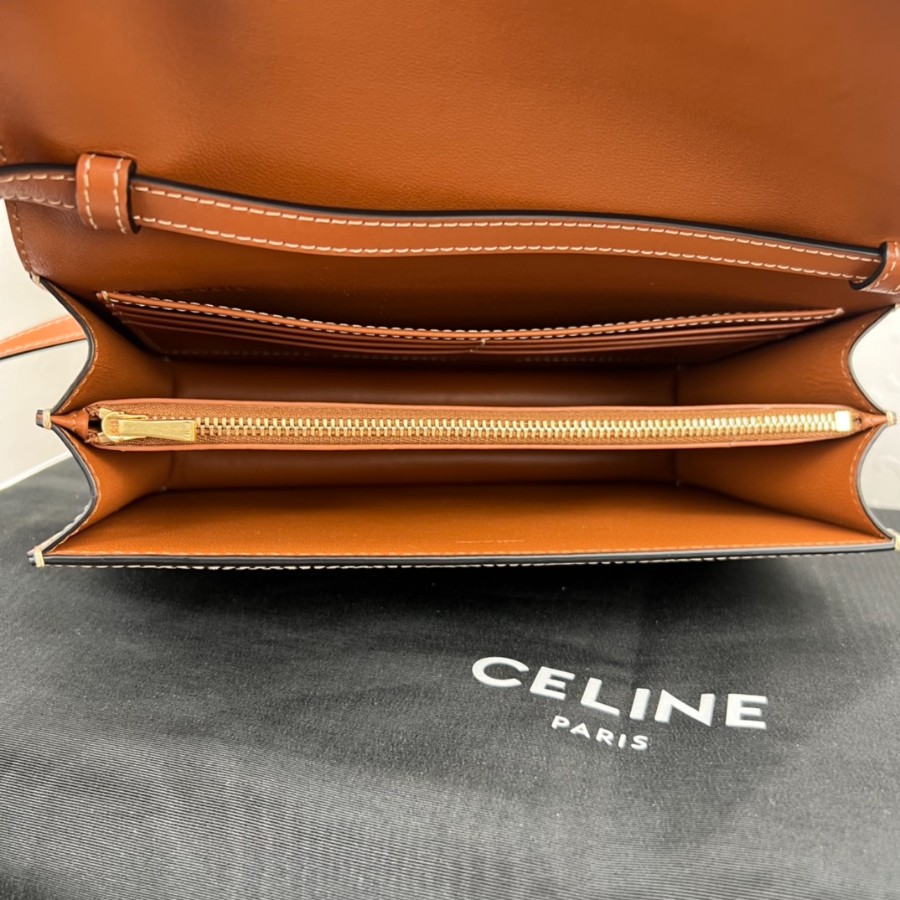 셀린느 엔벨로프 백 트리옹프 캔버스 카프스킨 탄 113322 22155cm9.jpg