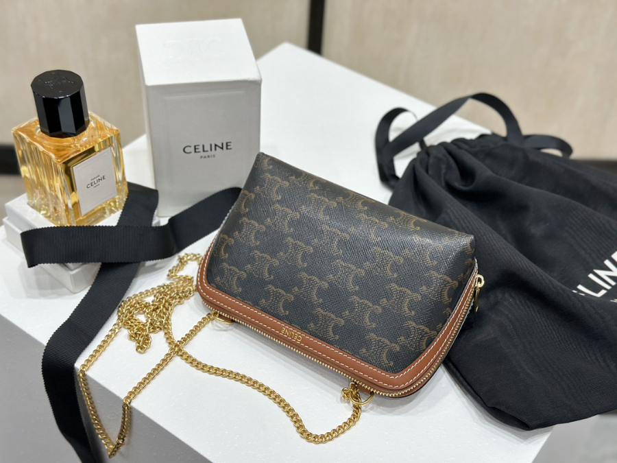 셀린느 체인 클러치 트리옹프 캔버스 램스킨 10E382 16118cm06.jpg