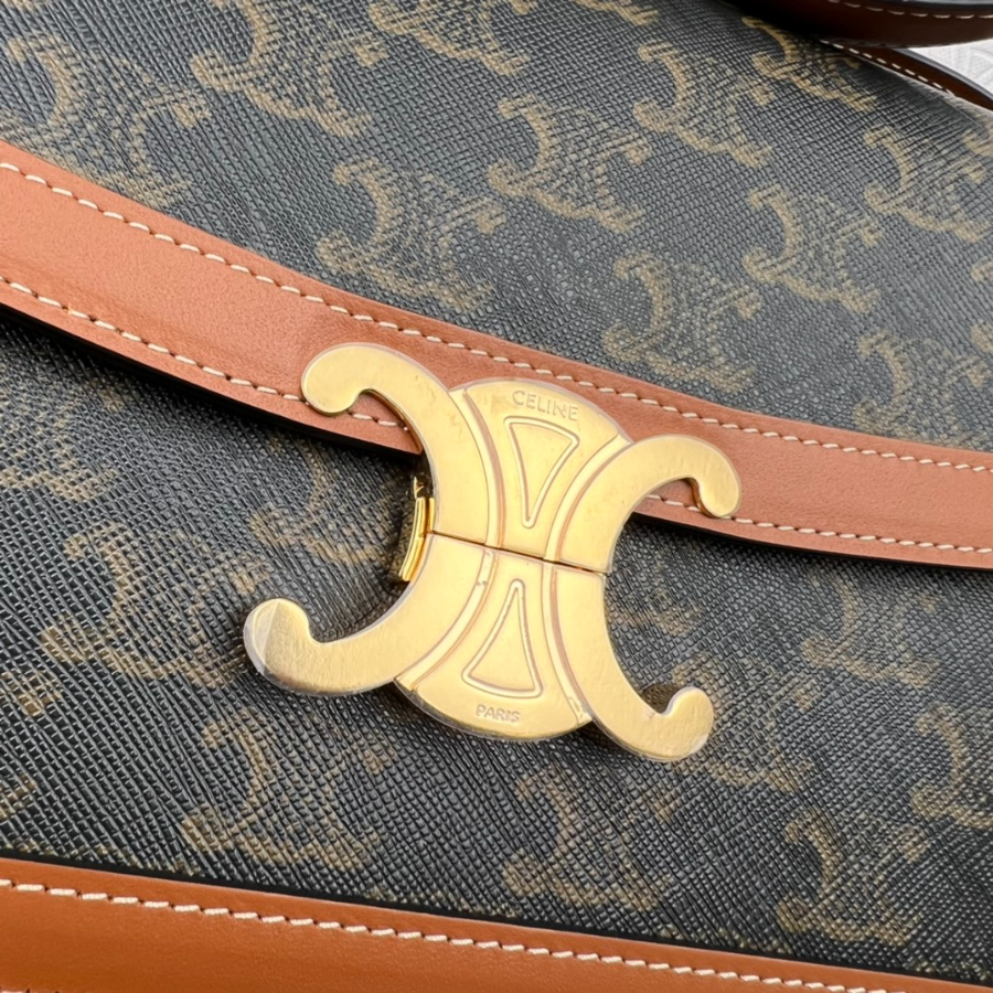 셀린느 캔버스 가죽 골드 로고 프린트 트리옹프백 22.516.57.5cm 1912427.jpg