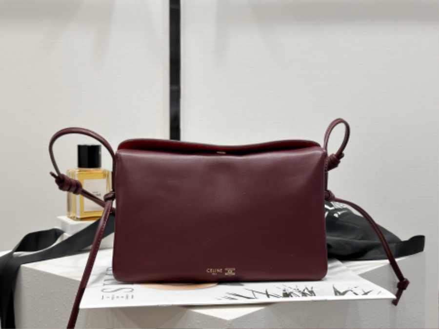 셀린느 트리오 플랩 부드러운 램스킨 10P862 22144cm 와인03.jpg
