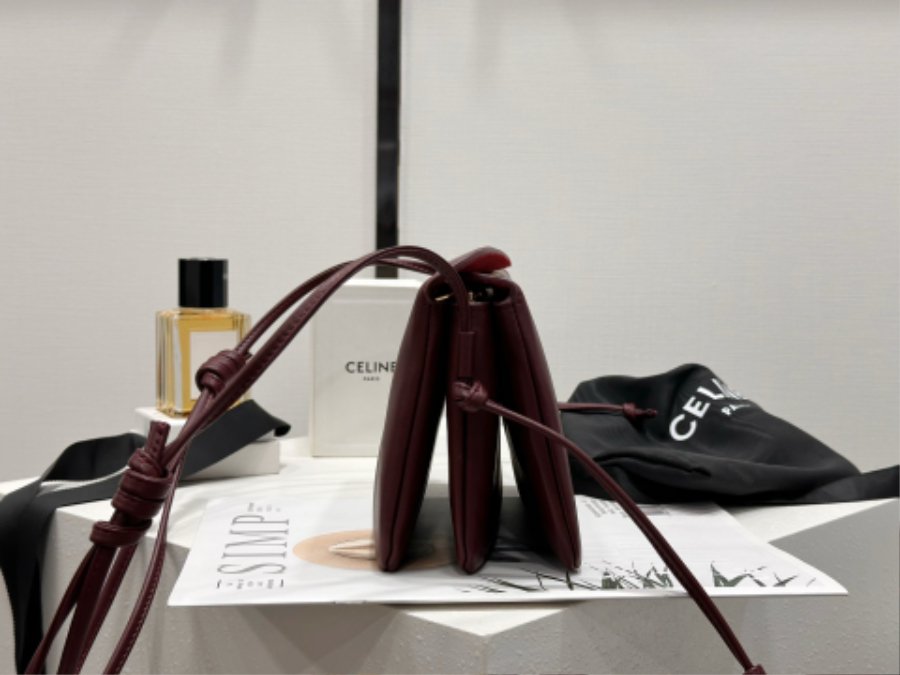 셀린느 트리오 플랩 부드러운 램스킨 10P862 22144cm 와인07.jpg