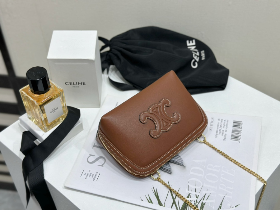 셀린느 트리오페 클러치 체인백 10E382 16118cm 브라운07.jpg