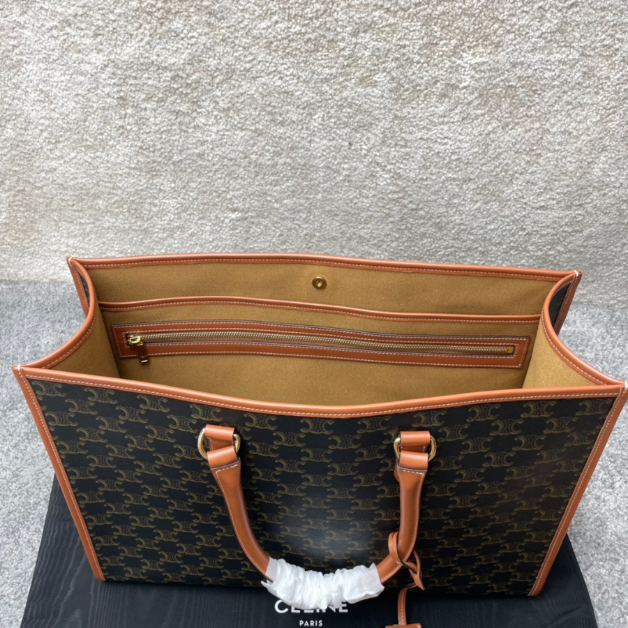 셀린느 트리옹프 캔버스 & 카프스킨 호리존탈 카바스 탄 197912 433115cm5.jpg