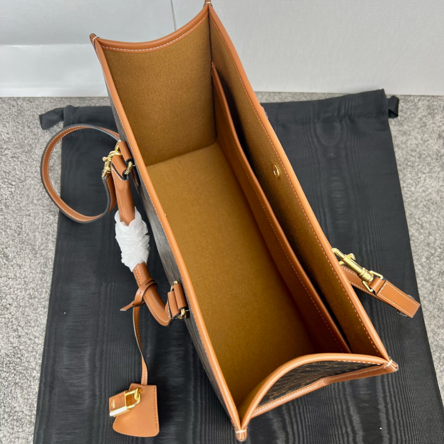 셀린느 트리옹프 캔버스 카프스킨 미니 호리존탈 카바스 탄 199742 35227cm5.jpg