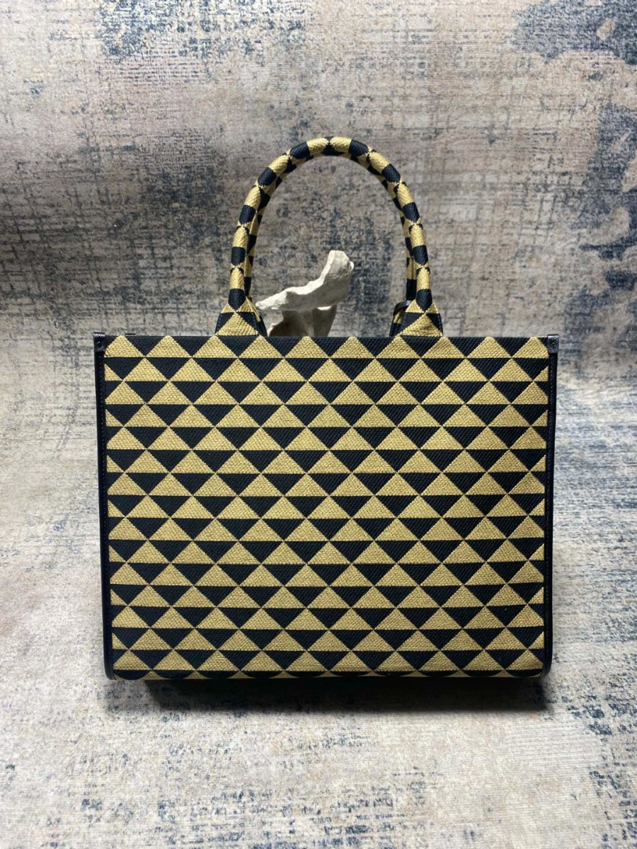 프라다 심볼자카드패브릭라지토트백 옐로우블랙2.jpg