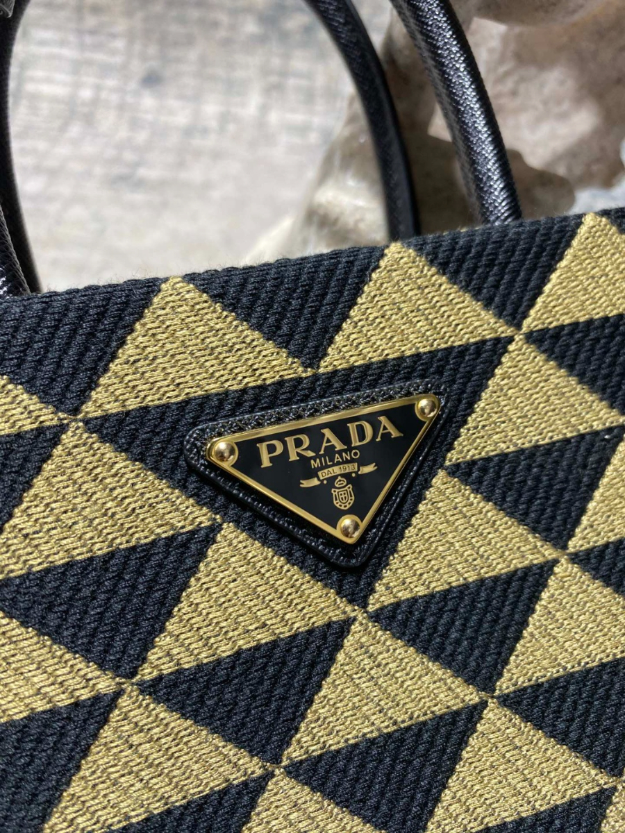 프라다 심볼자카드패브릭마이크로토트백 옐로우블랙8.jpg