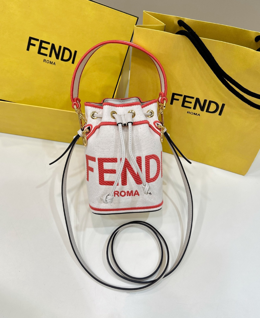 펜디 몬트레조미니버킷백 화이트레드9.jpg