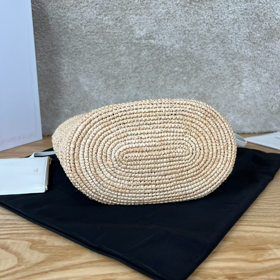 셀린느 틴 서플 클래식 파니에 라피아 21.52213cm 화이트 로고4.jpg