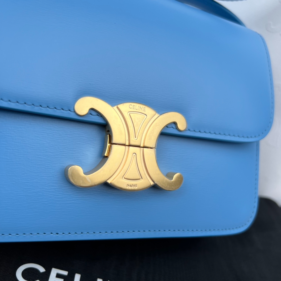 셀린느 틴 트리옹프 백 스몰 18.5146cm 188423 스카이 블루4.jpg
