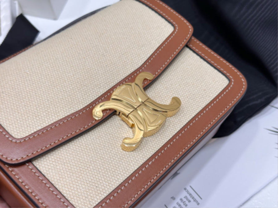 셀린느 틴 트리옹프 백 텍스타일 카프스킨 18.513.57cm 내추럴 탠 18888210.jpg