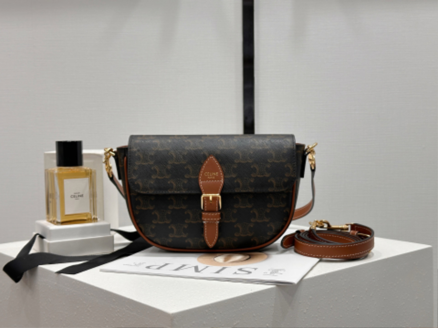 셀린느 폴코 숄더백 트리옹프 캔버스 카프스킨 122652 20145cm02.jpg