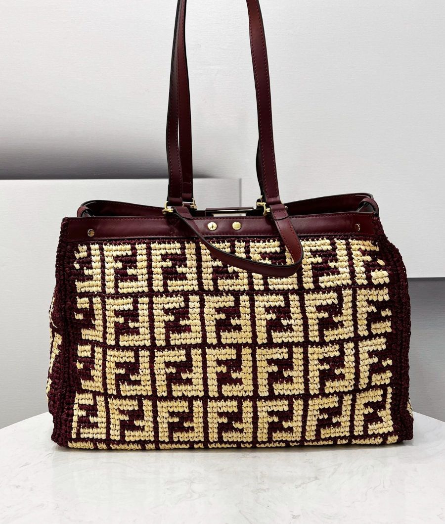 펜디피카부X토트백 다크레드베이지2.jpg