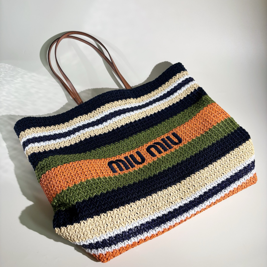 미우미우 라피아 이펙트 우븐 토트백 녹색 오랜지 5BG228 403416cm04.jpg