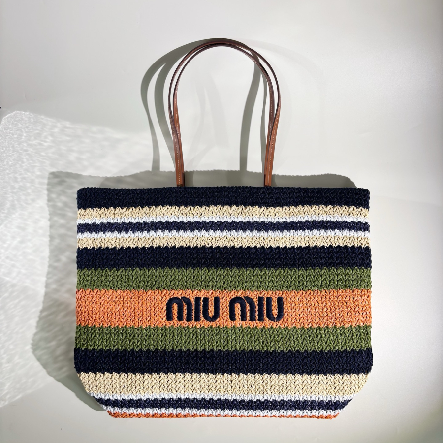 미우미우 라피아 이펙트 우븐 토트백 녹색 오랜지 5BG228 403416cm01.jpg
