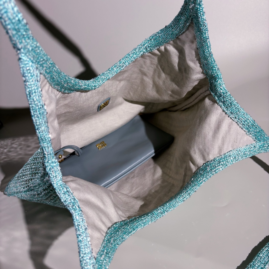 미우미우 아이비 스팽글 메쉬 백 5BG231 3540cm 청색3.jpg