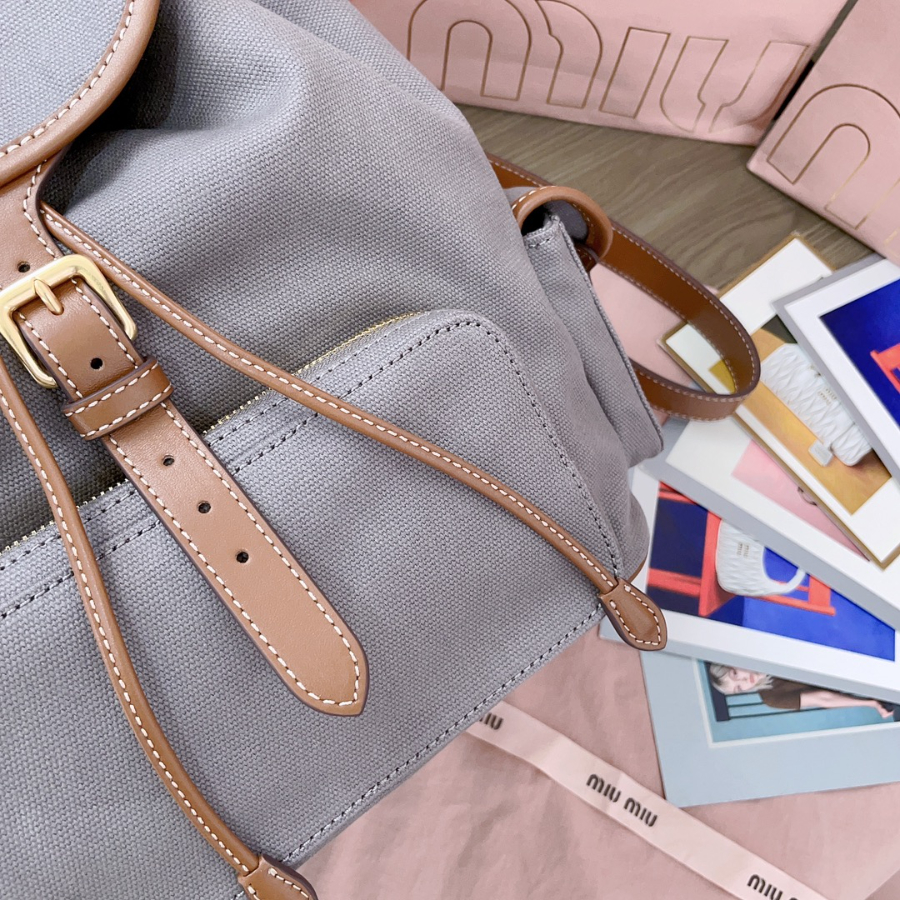 미우미우 캔버스 앤 레더 백팩 알루미늄 브랜디 5BZ042 29.52512.5cm8.jpg