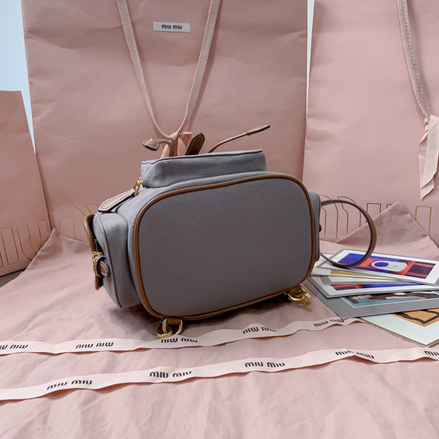 미우미우 캔버스 앤 레더 백팩 알루미늄 브랜디 5BZ043 221811.5cm5.jpg