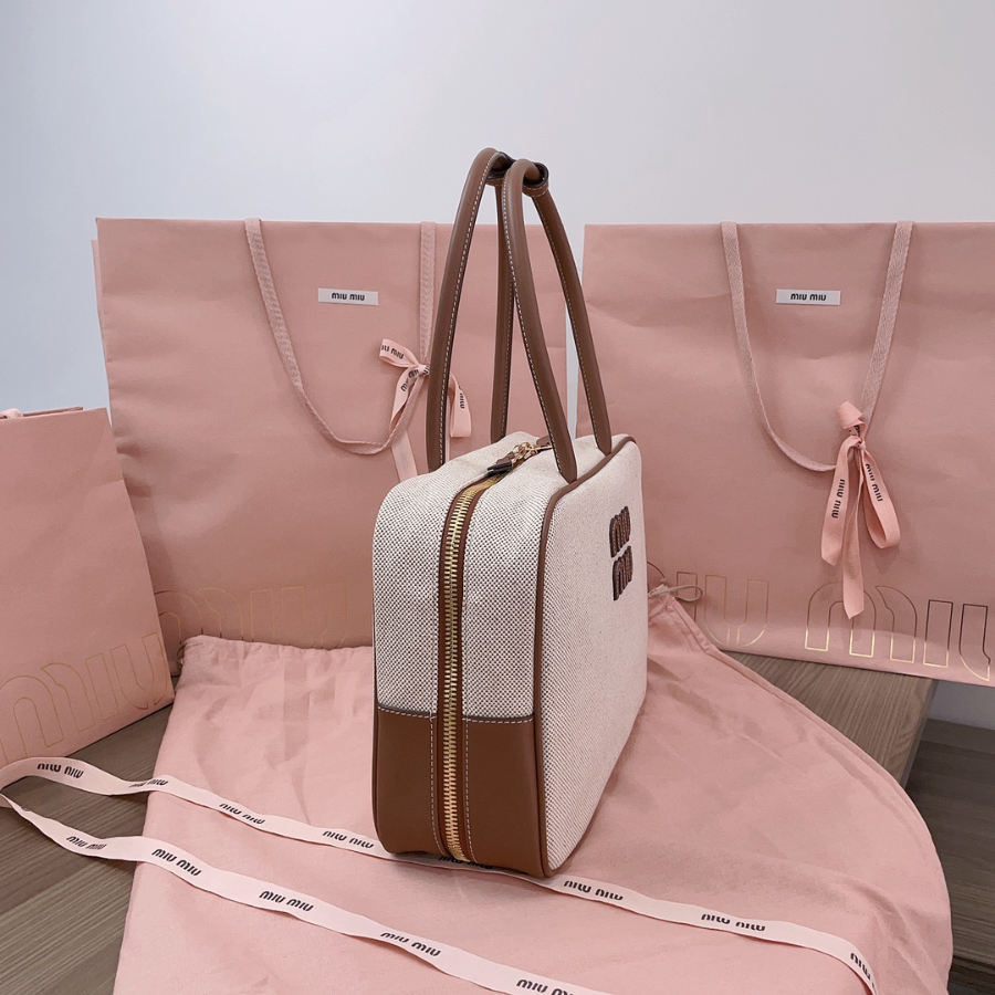 미우미우 캔버스 보 백 5BB117 342312cm 베이지 브랜디3.jpg